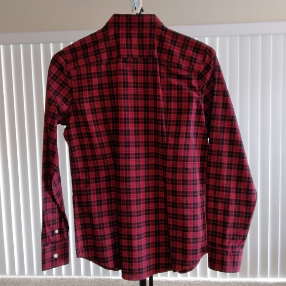 Chaps Women Small Red and Black Button Down Shirt - Picture 2 of 2